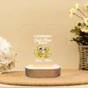 callie moment Personalized Night Light with Name, Custom Acrylic Lamp on Beech Base, Room Decor Night Lamp, Birthday Gifts for Kids (Couple Marsupilami) view 4