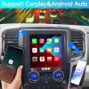 10.4 Inch Android Car Radio for Dodge RAM 1500 2500 3500 2013-2018 Trucks Stereo Upgrade Tesla Style Head Unit Multimedia Touch Screen Carplay Android Auto Player GPS Navigation (Auto AC) view 3