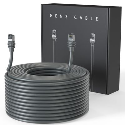 LUCMO 100FT Cable for Starlink Standard 4/ 4X/ Gen3/ V4/ V5 24AWG