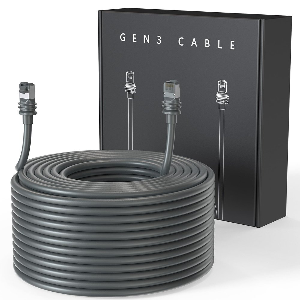 LUCMO 100FT Cable for Starlink Standard 4/ 4X/ Gen3/ V4/ V5 24AWG