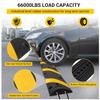6 FT Heavy Duty Rubber Speed Bump 2-Pack, Driveway Cable Protector Ramp with Installation Bolts for Parking Lots, Garage & Gravel Roads view 3