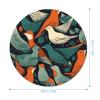 Round Mouse Pad Non-Slip Rubber Base Flock of Birds Comfortable Portable Mousepad Small Mouse Pads for Home Office view 2