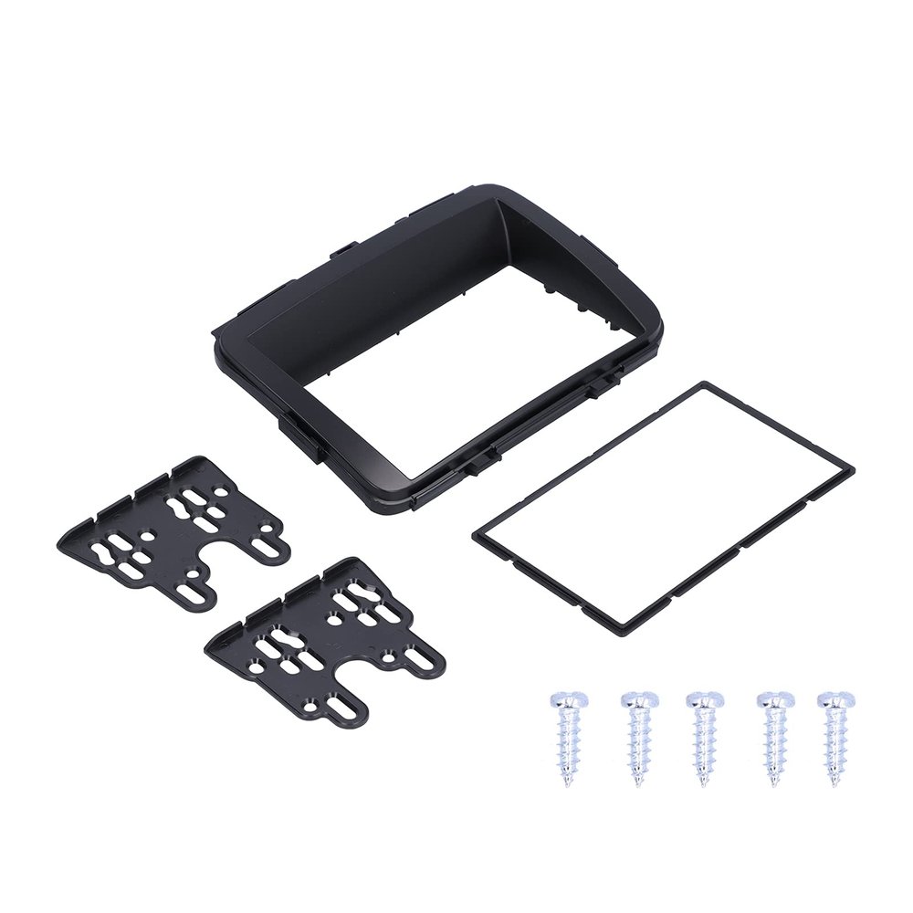 2Din Car Radio Fascia Dash Panel Mounting Kit for KIA Carens 2013 +, Black ABS - Precise Fit, Durable Material, Easy Installation for Audio Replacement
