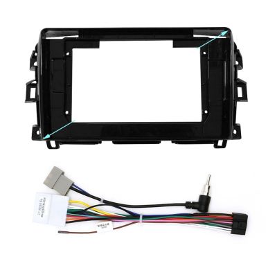Radio Frame 9/10.1Inch Car Radio Fit for Nissan NP300 Stereo Player Trim Head Unit Panel Audio Frame Bezel Convenient(10.1 inch an cord)