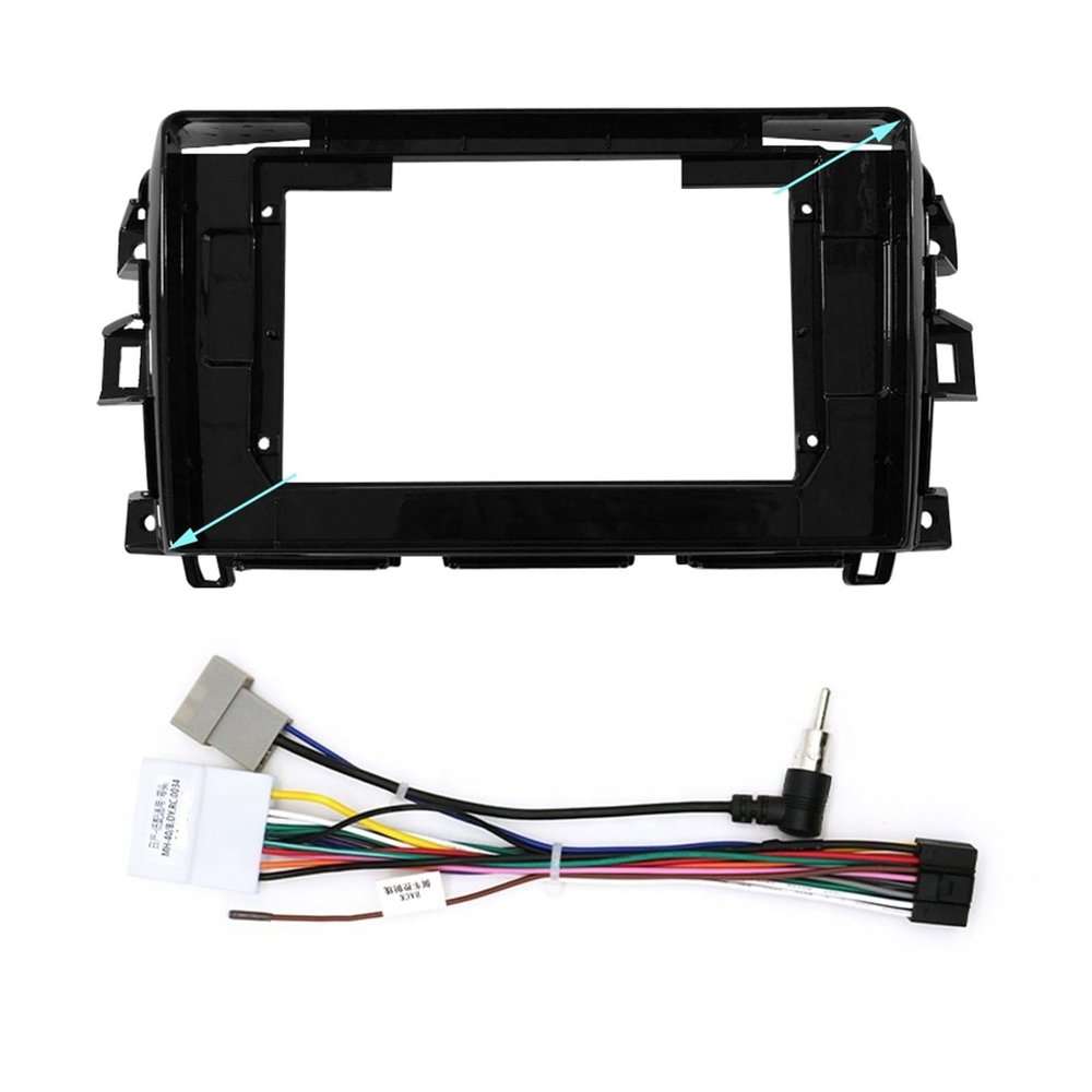 Radio Frame 9/10.1Inch Car Radio Fit for Nissan NP300 Stereo Player Trim Head Unit Panel Audio Frame Bezel Convenient(10.1 inch an cord)
