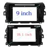 Radio Frame 9/10.1Inch Car Radio Fit for Nissan NP300 Stereo Player Trim Head Unit Panel Audio Frame Bezel Convenient(10.1 inch an cord) view 2