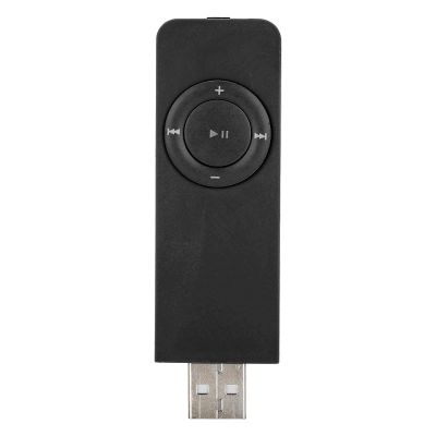 Portable MP3 Music Player Rechargeable Music Media Player for Listening to, with Earphones and Lanyard, USB MP3 for Travelers and Lovers (Black)