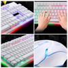 OKUMEYR Wired Mechanical Gaming Keyboard and Mouse Set with USB Connection, Luminous Backlit Keys, White Color, Wired Combo for PC and Laptop Gamers view 3