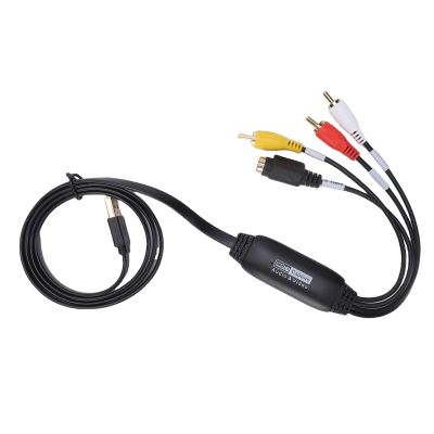 ciciglow VHS to Digital Converter, 1080P Video Catch Card, AV to USB Sound Device, Support for W USB2.0, Convert VCR DVD Digital Adapter for PC TV Tape Player Camcorder