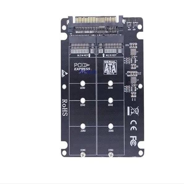 Aluminium Alloy Case PCIe 3.0 x4 M.2 to U.2(SFF-8639) Adapter Card 32Gbps for M.2 NVME NGFF PCI-E SATA 2230 2240 2262 2280 SSD
