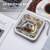 FekiLoot Hedgehog CD Case 40 Sheets Capacity DVD Storage Bag Cute Portable Zipper DVD Case Holder Large Capacity CD Wallet for Car Home Office Games Disc Audio Music view 4