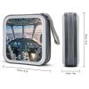 FekiLoot Airplane Cockpit CD Case 40 Sheets Capacity DVD Storage Bag Cute Portable Zipper DVD Case Holder Large Capacity CD Wallet for Car Home Office Games Disc Audio Music view 2