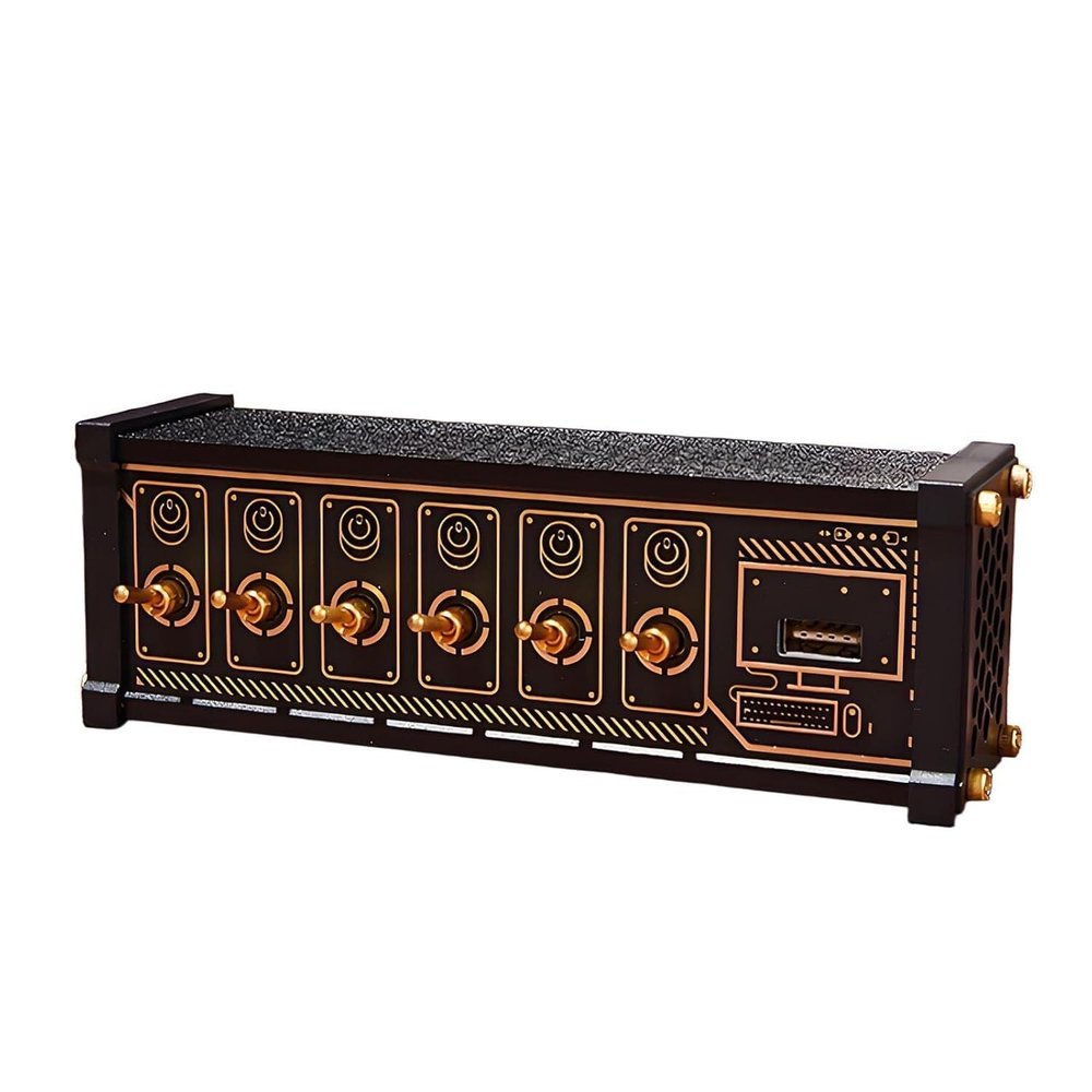 6 Port USB Switcher, Independent Control, Data Transmission, USB Docking Station for Phones, Tablets, and Gadgets, Boyfriend Gift