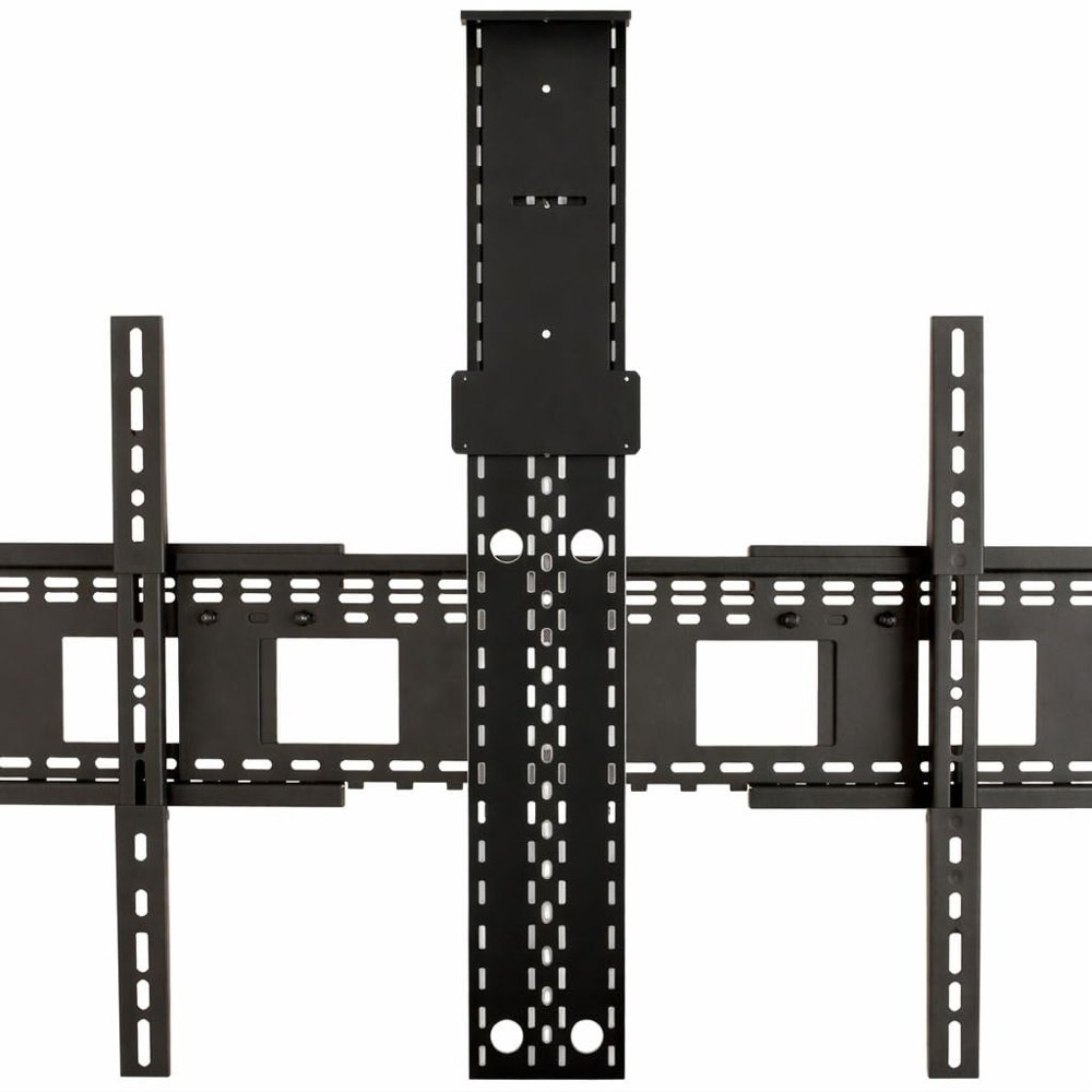AVTEQ POLYX-BUNDLE-42 Poly Studio Camera Mount with UM-1 Universal Display Wall Mount, Black Powder Coat Finish, Support Display Size 80-90", Adjustable Height, 100% Solid Steel Construction
