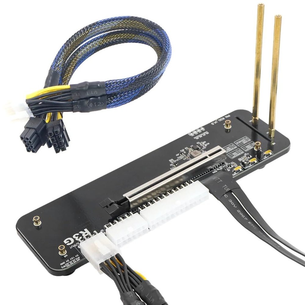 PC Laptop R43SG M.2 Key M for NVMe External Graphics Card Stand Bracket PCIe3.0 x4 Riser Cable for ITX STX NUC VEGA64 GTX1080ti