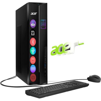 acer Aspire Desktop Tower,14th Gen Intel 10-Core i5-13400 Processor, 16GB RAM, 2.0TB Storage(1TB SSD & 1TB HDD), Wi-Fi 6E, Bluetooth, 2 x HDMI Support Dual 4K Monitor, Wins 11, Wired KB & Mouse
