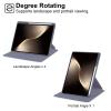 360 Rotating Tablet Case Suitable for Honor MagicPad3 13.3-inch 2025 CGA-W00 with Pencil Holder Acrylic Clear Back view 4