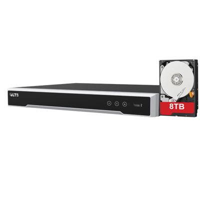 LTS LTN8616DV-P16 16 Channel Network Video Recorder with DeepVision Semantic Search, PoE, 192Mbps Bandwidth, 4K HDMI Output, 32MP IP Camera Support, Dual SATA (LTN8616DV-P16)