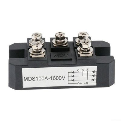 Bridge Rectifier Module 3 Phase Full Wave Diode, 1600V High Voltage 5 Terminal Aluminum Housed Rectifier for DC Power Supply and Inverter