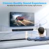 Sound Bar for TV, 40W TV Speaker Soundbar 30 inch Surround Sound System with ARC, Optical, AUX and Remote, Bluetooth 5.0 Stereo Sound for Home Theater PC Gaming Projectors, view 3