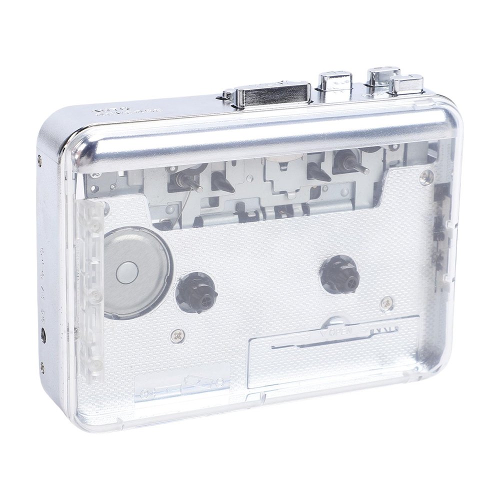 Dpofirs Portable Cassette to Digital Converter, Cassette Tape Player, with Speaker and Headphones, to MP3 Converter