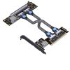 ADT PCIe 4.0 x16 MCIO Graphics Card Split Card Extender Cable N4 PCI-E X16 to X8 X8 Bifurcation Adapter Riser Card SFF-TA-1016 view 1