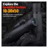 10-30x50 HD Zoom Monocular Telescope with Tripod & Phone Adapter - Long Range Compatible for Bird Watching, Hunting, Camping(Black) view 3
