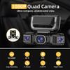 360 Car Dvr WiFi 4channels Dash Cam Video Recorder, 1080p Fhd 360 Degree Car Dash Cam Wireless, Full View Car Dashcam System, Front and Rear with 32GB Card App Control Loop Recording view 4
