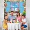 Spring Backdrop 7x5FT Spring Easter Window Scenery Flower Photography Background Easter Theme Party Decorations Banner (84x60 inch) view 4