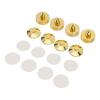 4Set Zinc Alloy Speaker Spikes, Shock Absorbing Isolation Feet for Speakers, Sturdy Floor Protectors with Pure Copper Tips for Amplifier CD Player Preamplifier, Prevent Slip and En view 4