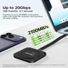 OSCOO 1TB Magnetic External SSD with Stand, Up to 2000MB/s  Portable Phone SSD & Solid State Backup Drive Compatible with MagSafe for iPhone 15/16/17, Mac, Laptop, Tablet view 2