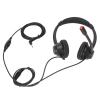 KunEchevyr H390D - 2.5VA 2.5mm Business Headset, Binaural Corded Headset with HD Mic, Adjustable Microphone for Clear Calls, Comfortable Ear Pads for Long Hours Use, Compatible with Office Ph view 1