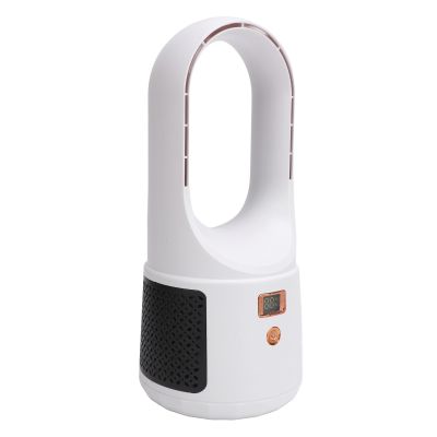 Badafaci Bladeless Desk Fan, 6 Speed Quiet Portable USB Fan with Turbocharged Airflow for Home Office Bedroom (White)