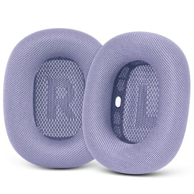 GEVO Upgraded Ear Cushions Replacement Earpads for Apple AirPods Max Headphones, Mesh Fabric Ear Pads Ear Covers Cups with Memory Foam and Magnet for AirPods Max (Purple)