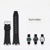 26mm Fluororubber Watch Strap For Audemars Piguet Royal Oak Offshore Pin Buckle/butterfly Buckle(Dark green s2) view 2
