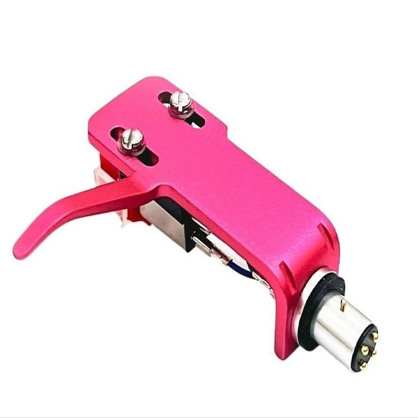 -91 At91r At3600l Aluminum Alloy Headshell Moving Magnet Stereo Phono Cartridge Diamond Stylus Set For Te-chnics For Or-tofon(Pink)