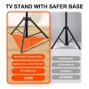 Vanconwey Tripod TV Stand,Outdoor TV Stand for 30-75 inch TVs, Adjustable Height Portable TV Stands with Safety Design, up to 88 lbs, Max VESA 600x400mm, Black(VC-Z1918) view 4
