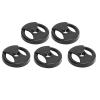 45 RPM Record Adapters 5 Pack | Plastic Turntable Adapter for Gramophone/Phonograph | Lightweight & Glossy Finish | 1.5 Inch Center Hole view 2