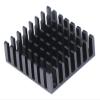 5Pcs Computer Black Slot Aluminium Heat Sink Cooler Radiator 25 * 25 * 10mm Compatible with Electronic Chip Heat Dissipation Cooling Pads view 4