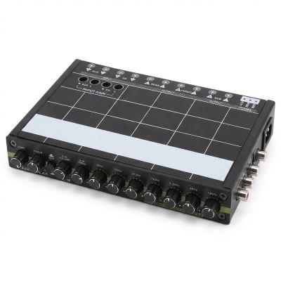 Car Audio Stereo EQ Equalizer with 7 Band, Graphic Audio Equalizer, High Durability, Black - Precise Sound Adjustment, Easy Backlit Controls, Ideal for Car Audio Sound Systems