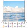 10X7ft Fabric Horizon Backdrop Fall Apple Bobbing Tradition Sky Bobbing Tub Ground Background Nature Scenery Skyline Apple Bobbing Party Decorations Photo Studio Props view 2