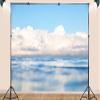 10X7ft Fabric Horizon Backdrop Fall Apple Bobbing Tradition Sky Bobbing Tub Ground Background Nature Scenery Skyline Apple Bobbing Party Decorations Photo Studio Props view 3