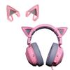 1Pair Kitty Cat Ears Pink Green Purple for Kraken V2 Headphones Headsets view 2