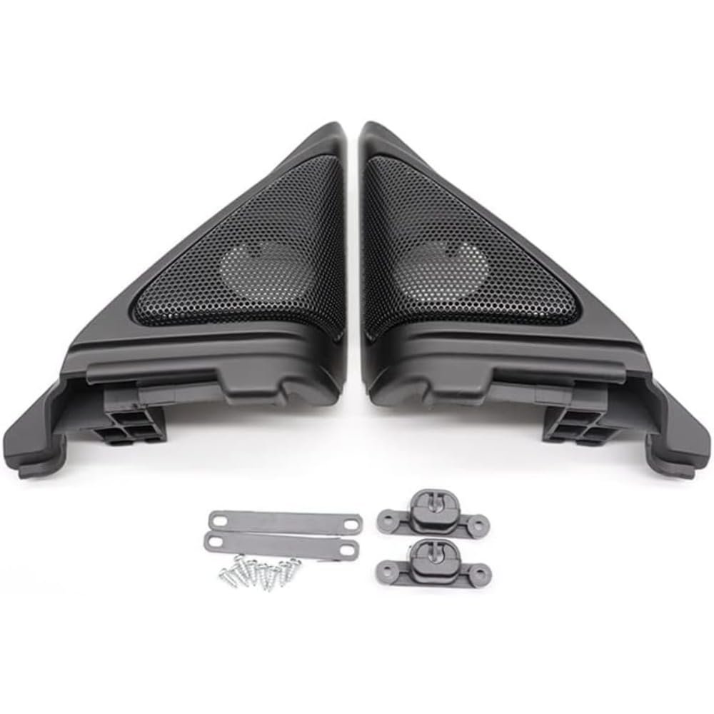 Car Front Door Trumpet Tweeter Speaker Cover 2pcs Car Door Panel Audio Horn Speaker Tweeter Triangle Cover Case Loudspeaker Trim/Fit for Honda Accord 10th 2018 2019 2020 2021