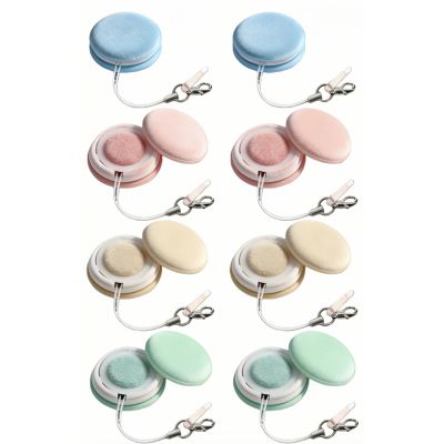 Macaron Shaped Screen Cleaner Dust Plug Keychain - Reusable & Washable Touch Screen Wipe with Wrist Strap, for Phones, Tablets, Glasses & Camera Lenses (8)