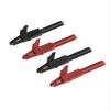 4MM Insulated Clips with PA Insulation Sheath, Nickel Plated Copper Connectors for Wire Connection, Red and Black Clamps Clips for Banana view 4