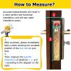 MZZKFC Black Fingerprint Lock for Wooden Door, Smart Door Handle Lock with Touch Digital Keypad & Key & Magnetic Card, Metal Finger Print Lock for Doors view 2