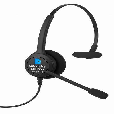 Enterprise Solution 615104247338 SD 30 HS VOIP Telephone Headset, Over 1 LB, Black Professional Office Headset for VOIP Phones, Noise Cancelling, Comfortable Fit, Durable Quality 1000560