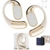 Open Ear Bluetooth Earbuds with Dual-Fold Design, 145h Playtime Wireless Sport Headphones, Non-in-Ear Comfortable Fit, IPX5 Waterproof for Workout, Running & Daily Use (Beige) view 1