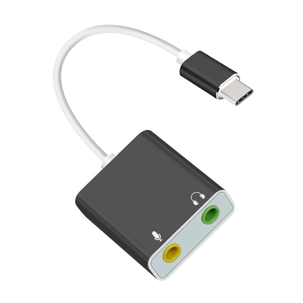3.5mm USB Stereo Sound Adapter External Sound Card Converters for Voice Changing